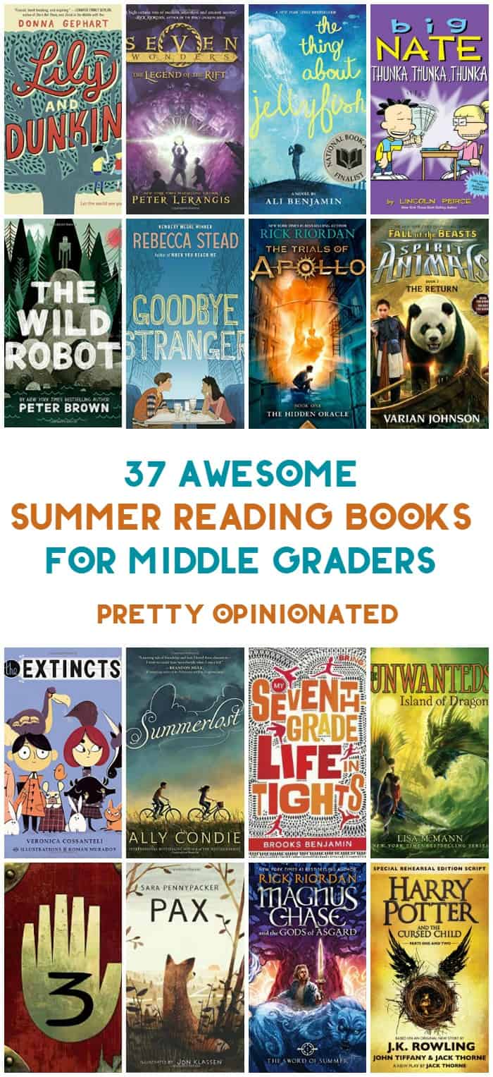  Summer reading is all about letting kids choose their own literary adventures after a year of having everything chosen for them. My 2016 summer reading list for middle-grade kids is filled with 37 books that your middle graders will actually WANT to read. I know, because I vetted them with an actual middle-grader!