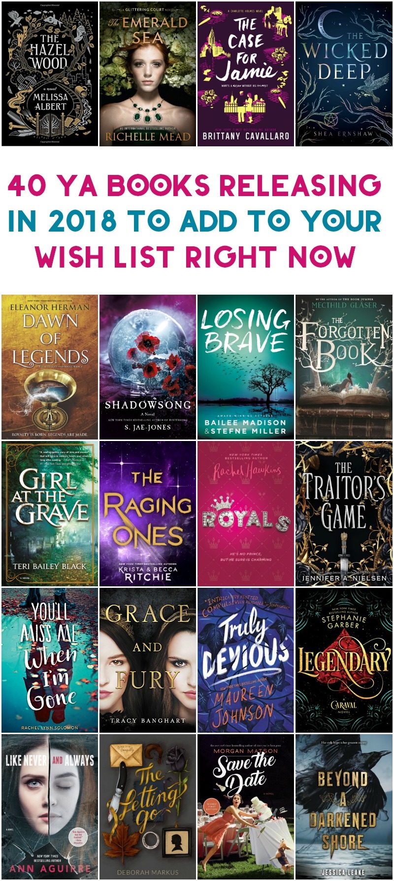 Looking for a few good novels to keep you up reading all night? Here are the top 40 book releases that I'm most looking forward to in 2018!