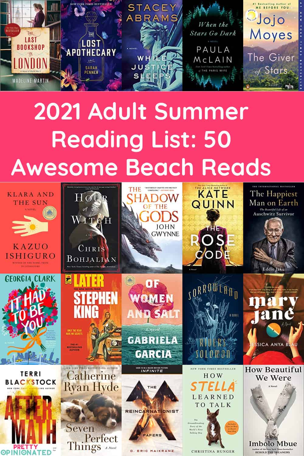 Summer Reading List for Adults: 50 Amazing Books to Take to the Beach 3 2021 adult summer reading list books collage