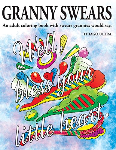 Granny swears adult coloring book