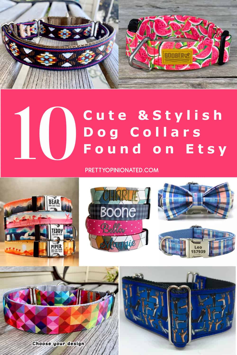 Your pup deserves the best of the best, so here are 10 diverse, stylish (and HUMANE) handmade dog collars on Etsy that you'll absolutely love! Check them out!