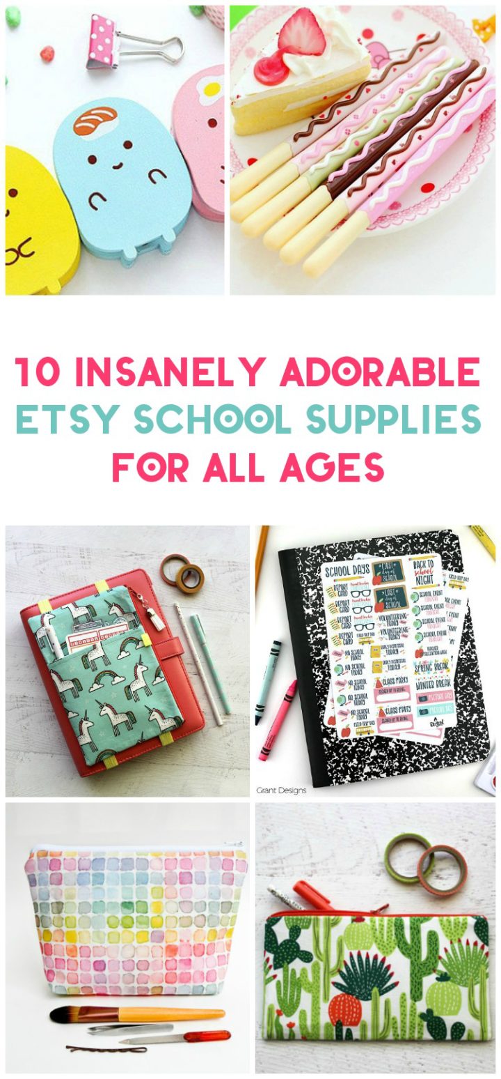Make going back to school a little more exciting with these adorable and unique back to school supplies from Etsy! Check them out!