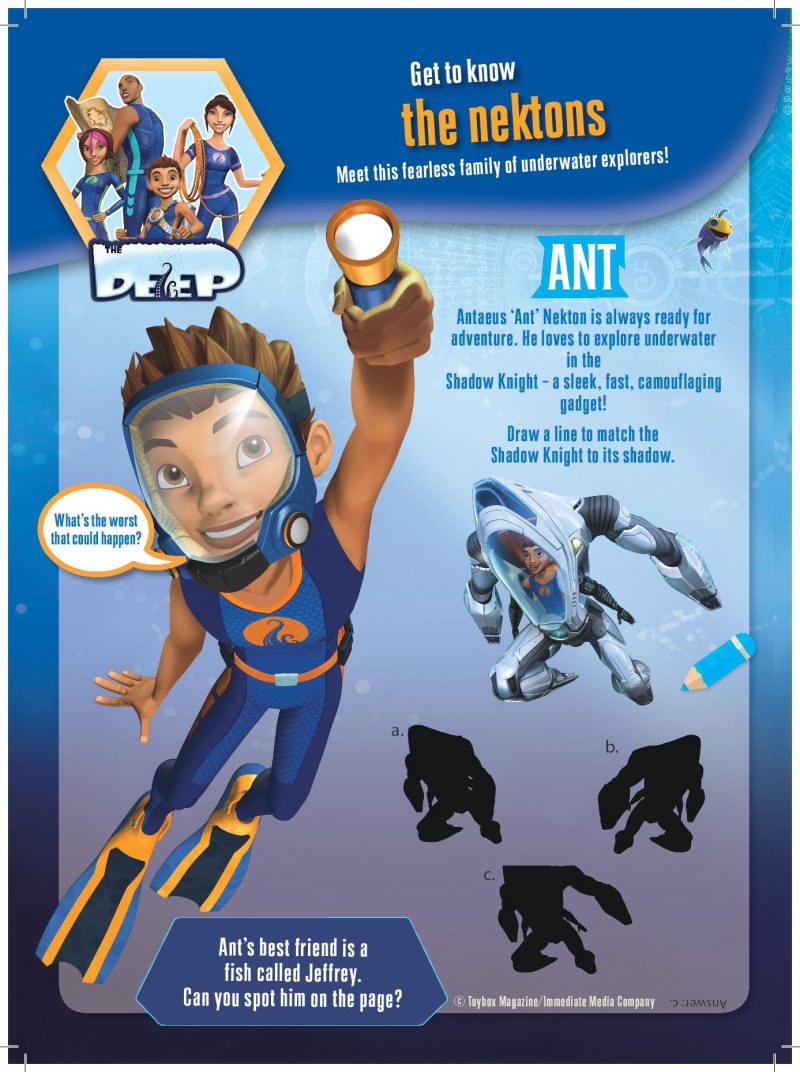 Free Printable Activities from The Deep