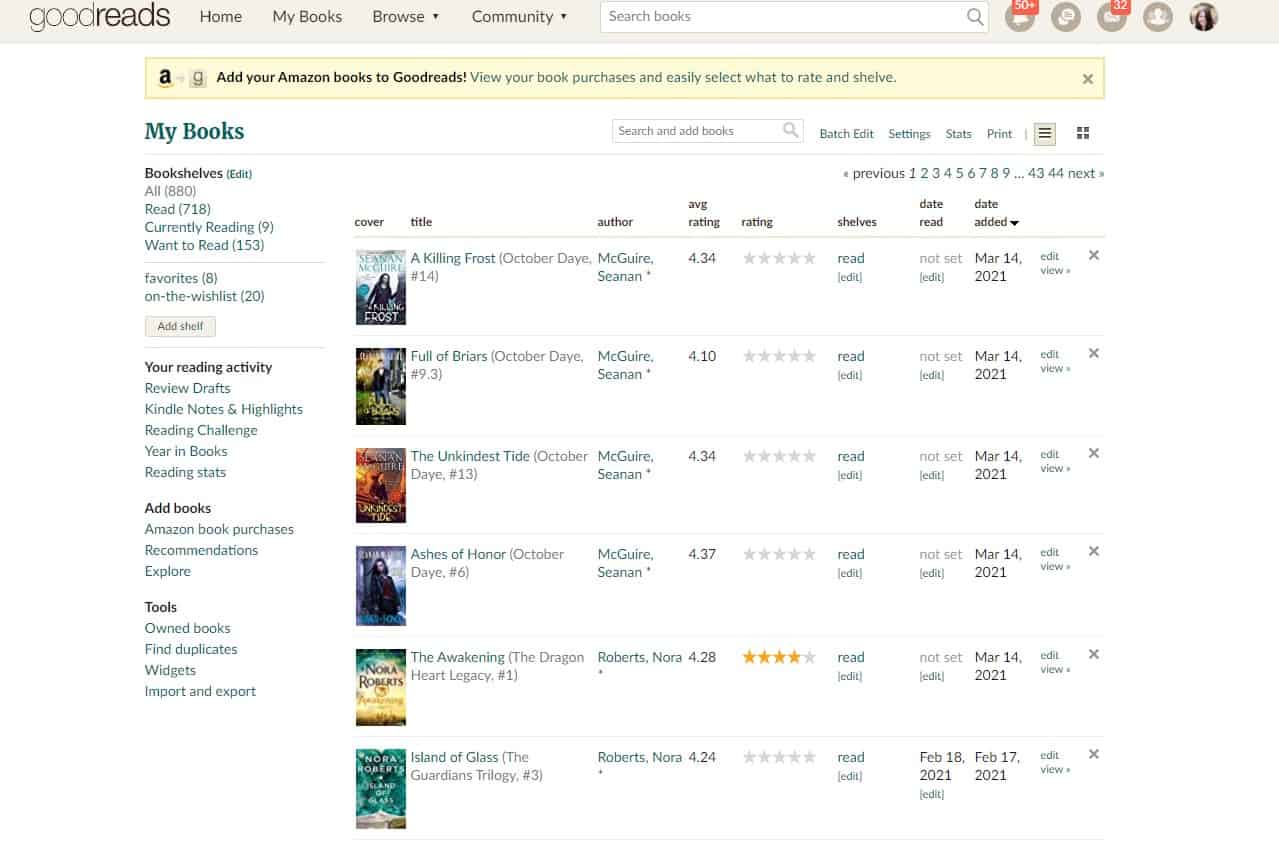 GoodReads book tracker remember what you read