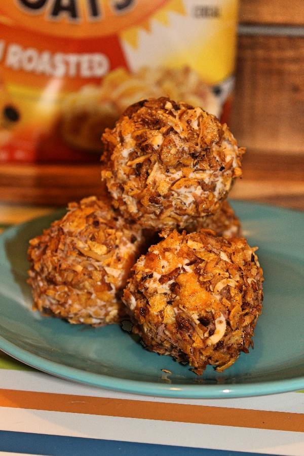 "Fried" Ice-Cream Recipe with Honey Bunches of Oats