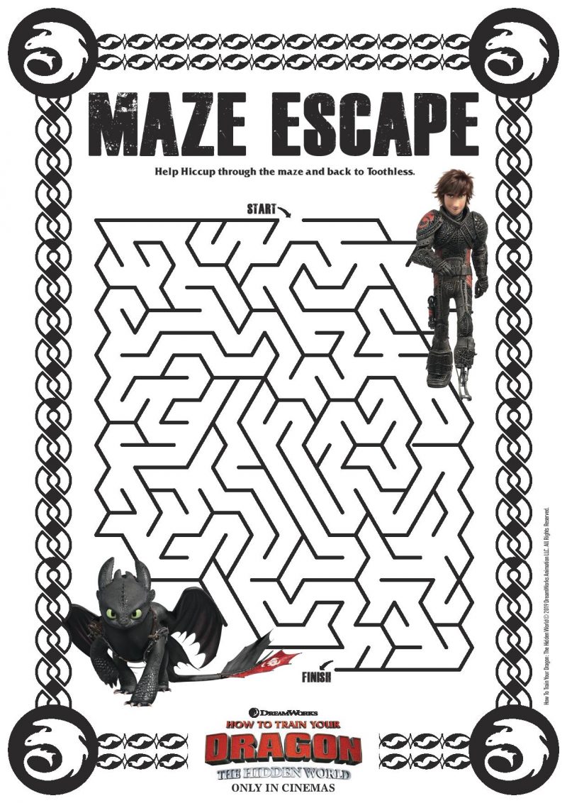 Free Printables: How to Train Your Dragon Coloring Sheets & Activities