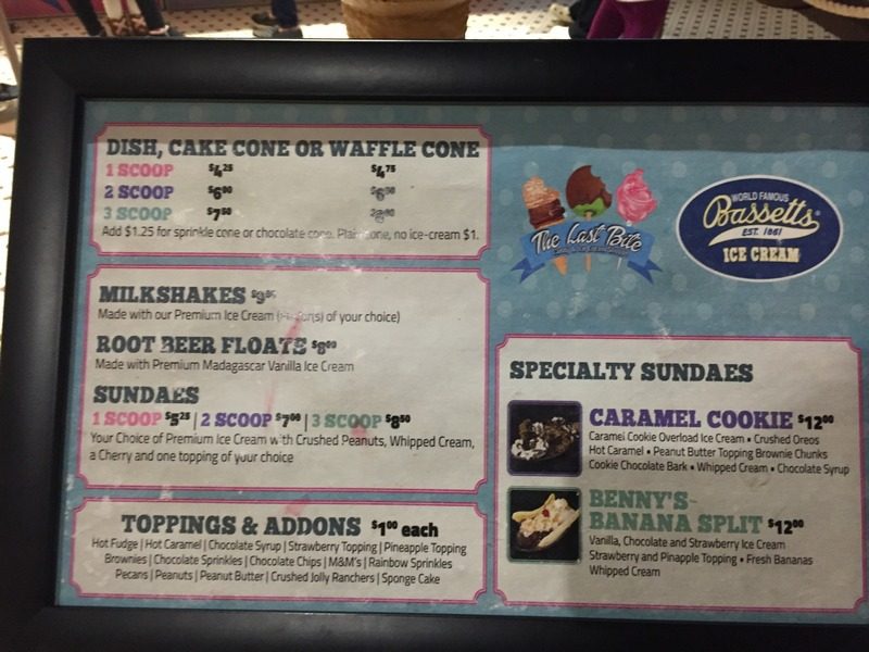 Kalahari Pocono Resort Ice Cream Prices