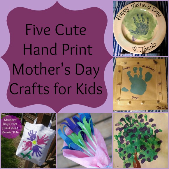 Cute DIY Hand Print Mother’s Day Crafts