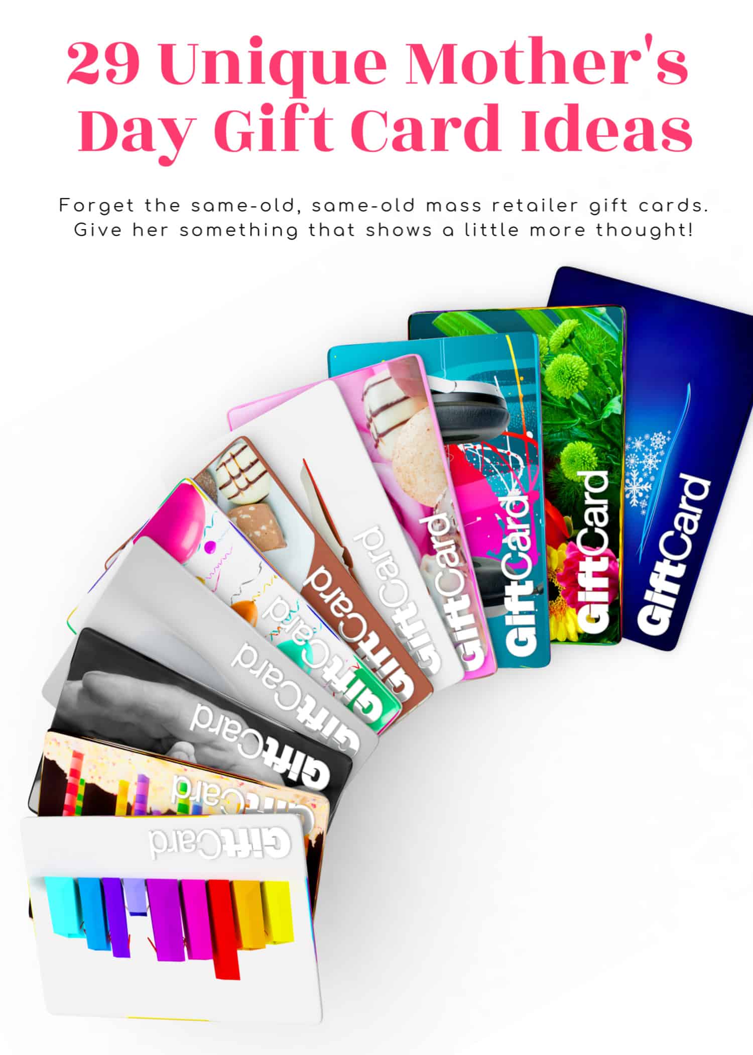 Mothers day gift card ideas