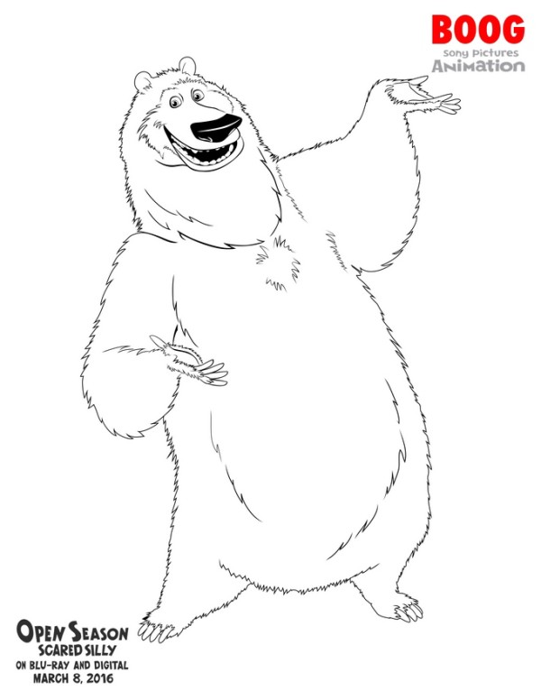Open Season Coloring Sheets