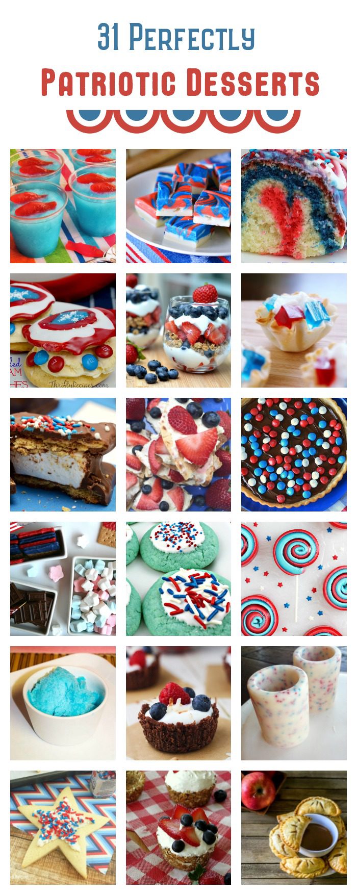 Sweeten up your summer parties with these 31 perfectly patriotic dessert recipes that your guests will love!