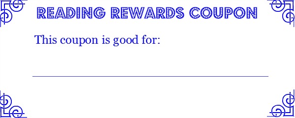 Summer Reading Program Book Coupon