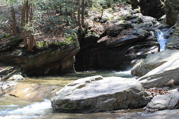 If you can handle a short hike downhill, you’ll be rewarded with gorgeous views at Seven Tubs off 115 in Luzern County PA! 