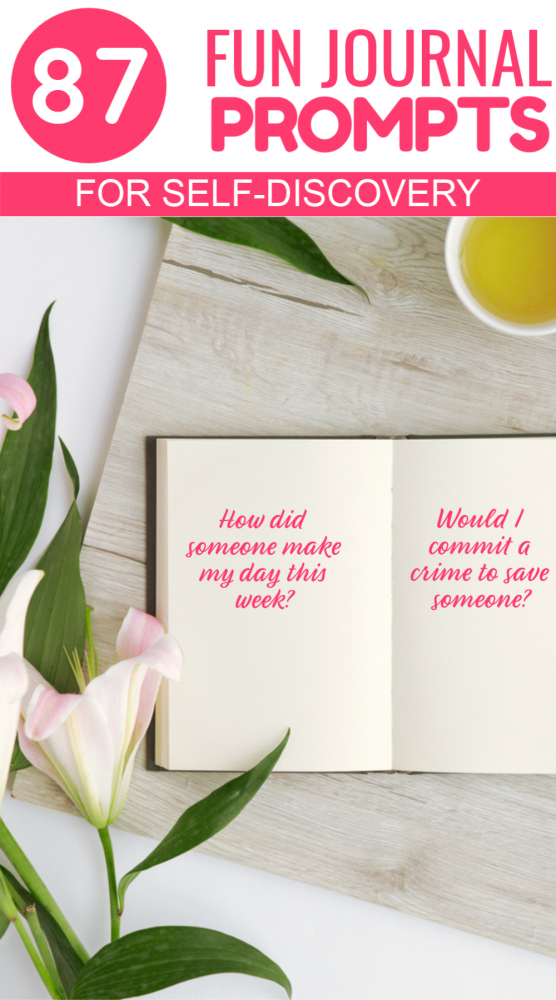 Looking for self-discovery journal prompts that encourage you to really think about the type of person you are? Tired of the same old "who am I" and "what do I like about myself" questions? Read on for 87 ideas that are actually fun to answer!