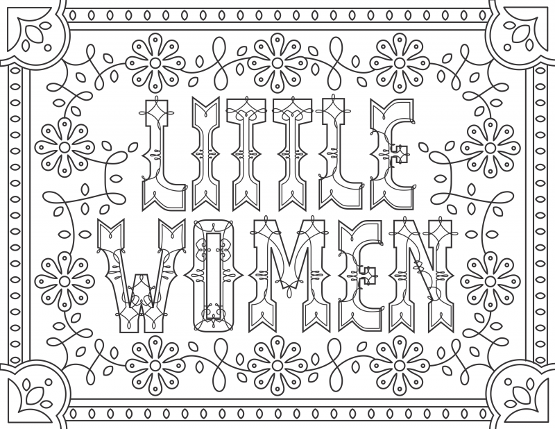 Grab 6 FREE Printable Adult Coloring Pages Inspired by Your Favorite Books!