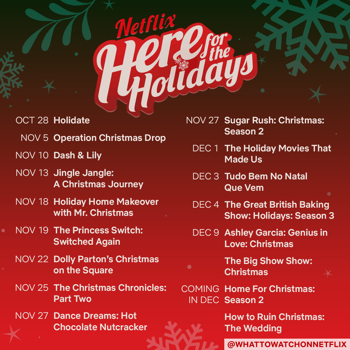 Netflix here for the holidays